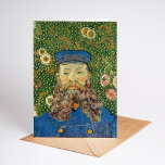Portrait of Joseph Roulin | Vincent van Gogh Card<br><div class="desc">Vincent van Gogh’s series of portraits of Joseph Roulin, the postman in Arles, is a heartfelt tribute to his close friend and confidant. Painted between 1888 and 1889, the works showcase Van Gogh’s Post-Impressionist style, featuring bold colours, dynamic brushstrokes, and expressive character. Each portrait reflects Van Gogh’s admiration for Roulin,...</div>