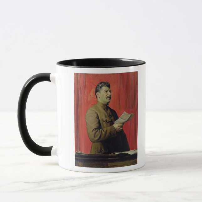 Portrait of Josif Stalin, 1933 Mug (Left)