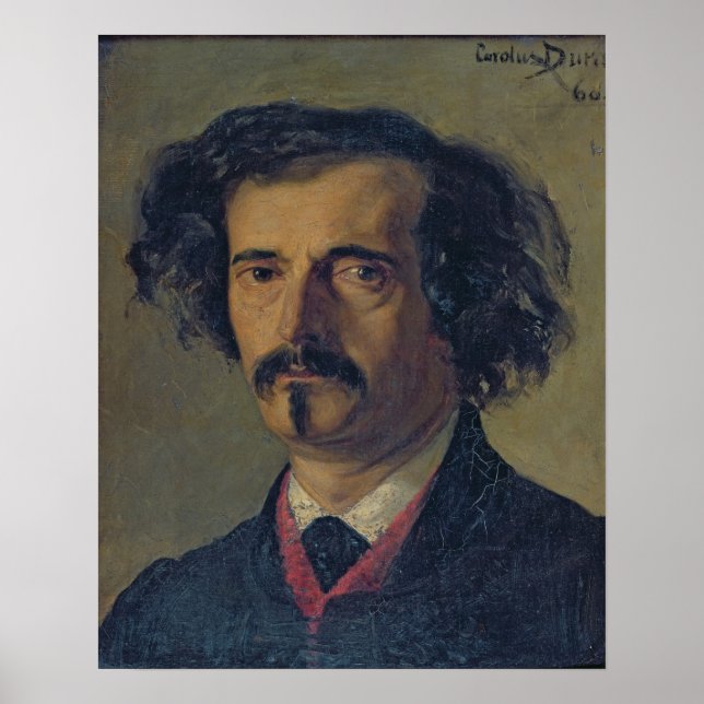 Portrait of Jules Barbey d'Aurevilly  1860 Poster (Front)