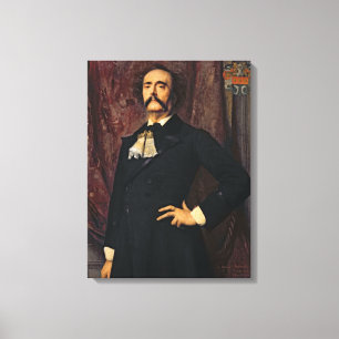 Portrait of Jules Barbey d'Aurevilly  1881 Canvas Print