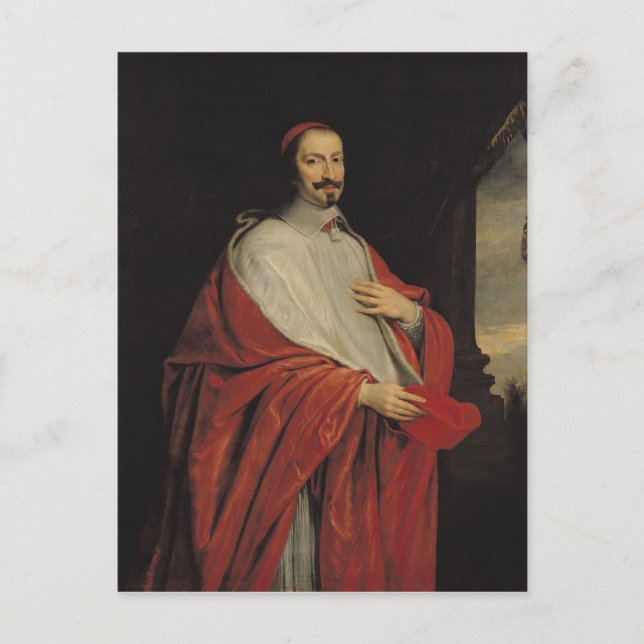 Portrait of Jules Mazarin Postcard (Front)