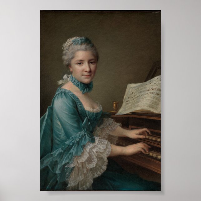 Portrait of Justine Favart Poster (Front)