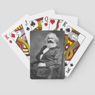 Portrait of Karl Marx (Founder of Marxism) Playing Cards