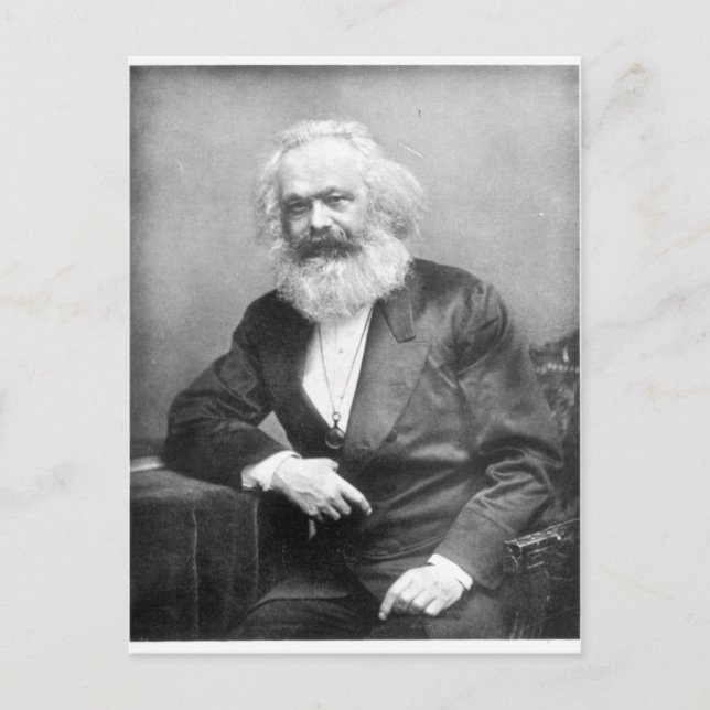 Portrait of Karl Marx Postcard (Front)