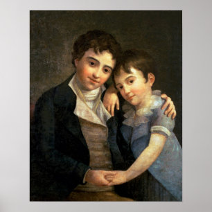 Portrait of Karl Thomas and Franz Xaver Poster