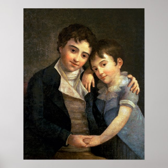 Portrait of Karl Thomas  and Franz Xaver Poster (Front)