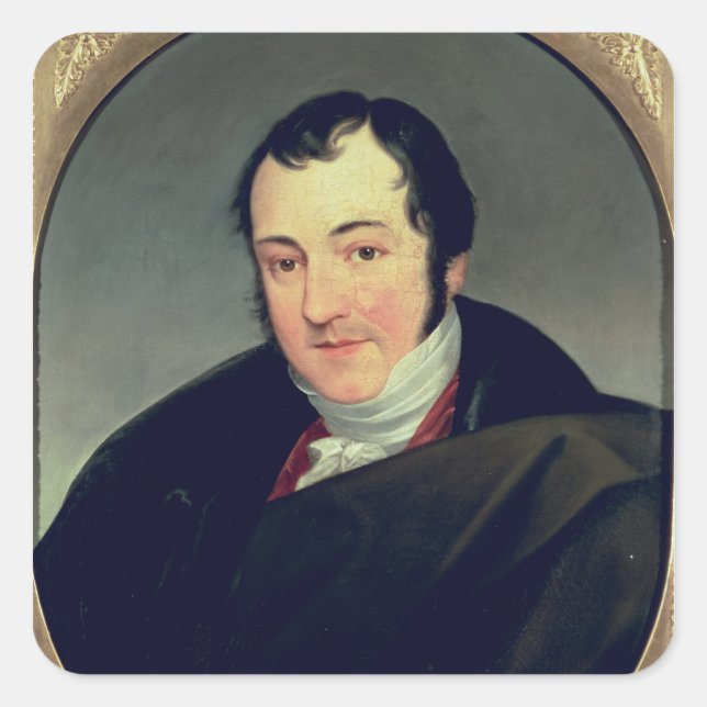 Portrait of Karl Thomas Mozart Square Sticker (Front)
