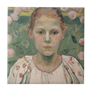 Portrait of Kathe von Bach In the Garden Tile