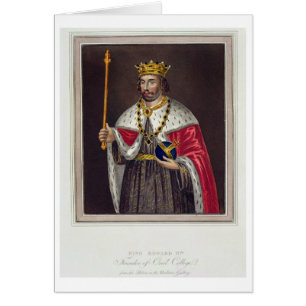 Portrait of King Edward II (1284-1327) Founder of