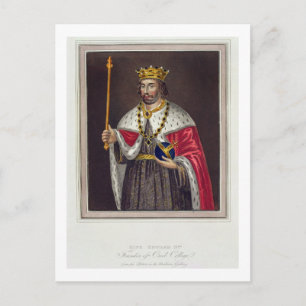 Portrait of King Edward II (1284-1327) Founder of Postcard
