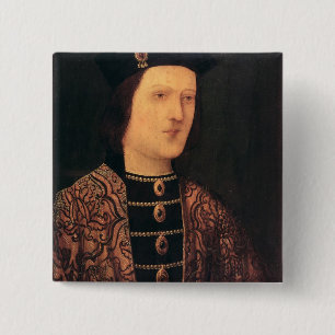 Portrait of King Edward IV of England 15 Cm Square Badge