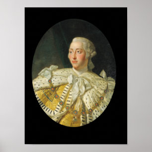 Portrait of King George III after 1760 Poster