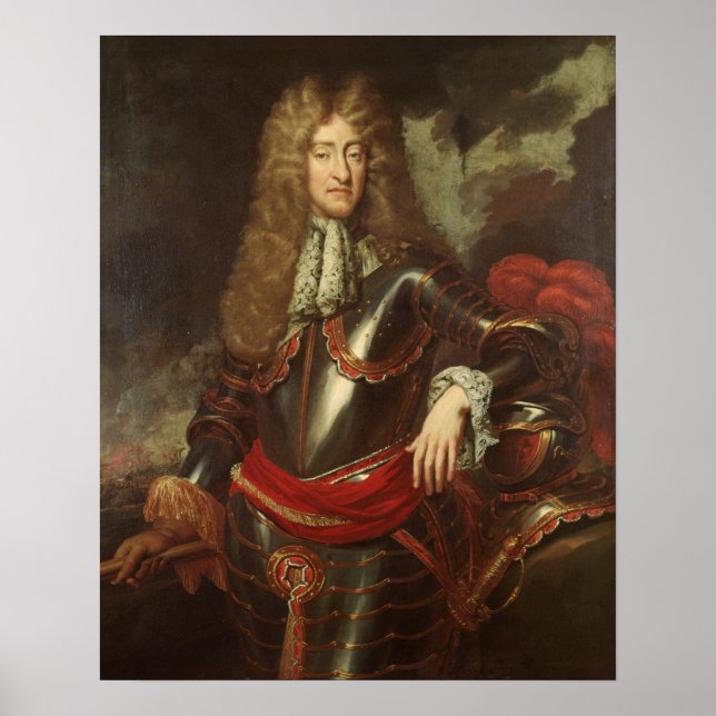 Portrait of King James II, c.1690 Poster (Front)