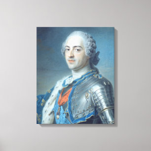 Portrait of King Louis XV 1748 Canvas Print