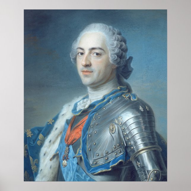 Portrait of King Louis XV  1748 Poster (Front)