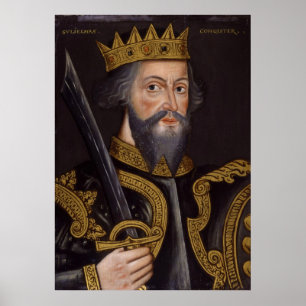 Portrait of King William I The Conqueror Poster
