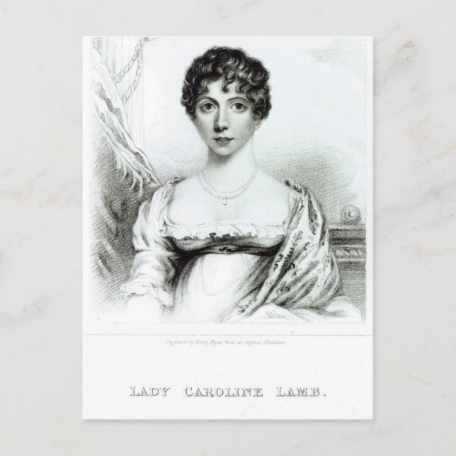 Portrait of Lady Caroline Lamb Postcard (Front)
