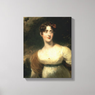 Portrait of Lady Emily Harriet Wellesley-Pole Canvas Print