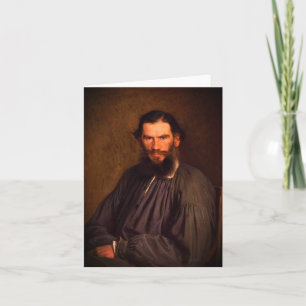 Portrait of Leo Tolstoy (by Ivan Kramskoi, 1873) Note Card