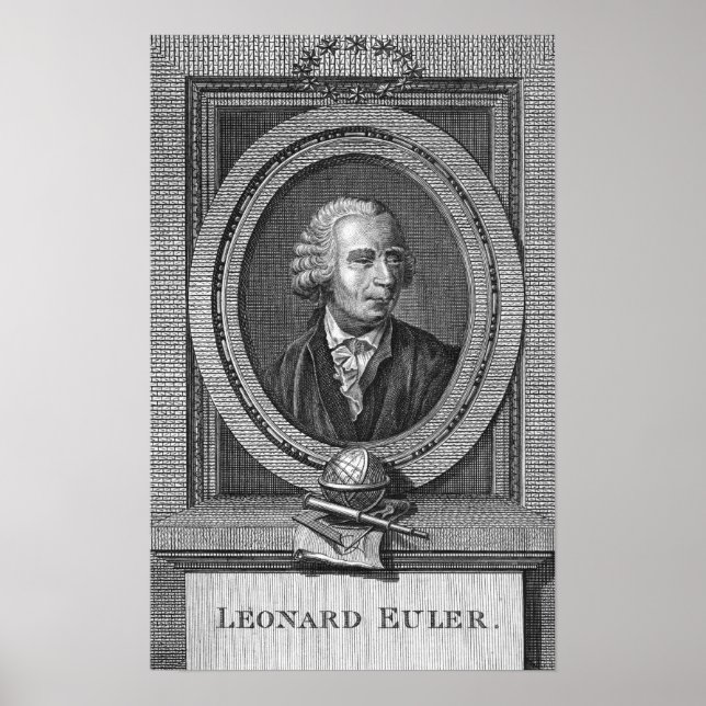 Portrait of Leonard Euler Poster (Front)