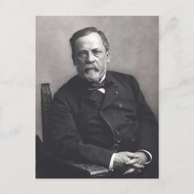 Portrait of Louis Pasteur by Nadar (Date pre-1885) Postcard (Front)