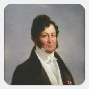 Portrait of Louis-Philippe  King of France Square Sticker