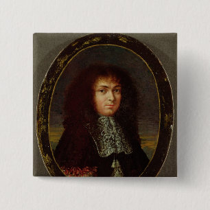 Portrait of Louis XIV 15 Cm Square Badge