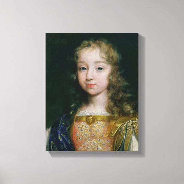 Portrait of Louis XIV as a child Canvas Print (Front)