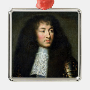 Portrait of Louis XIV Metal Tree Decoration