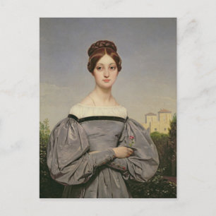 Portrait of Louise Vernet  Daughter of the Postcard