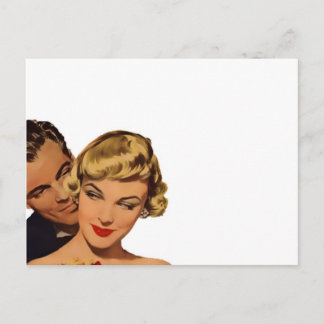 portrait of loving couple postcard