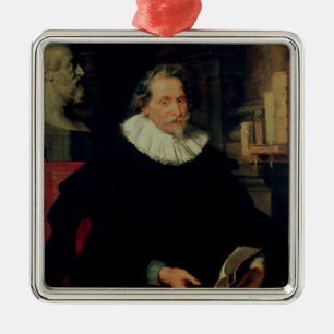 Portrait of Ludovicus Nonnius Metal Tree Decoration