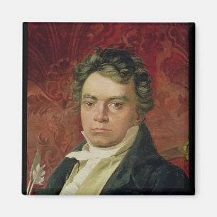 Portrait of Ludwig Van Beethoven Magnet