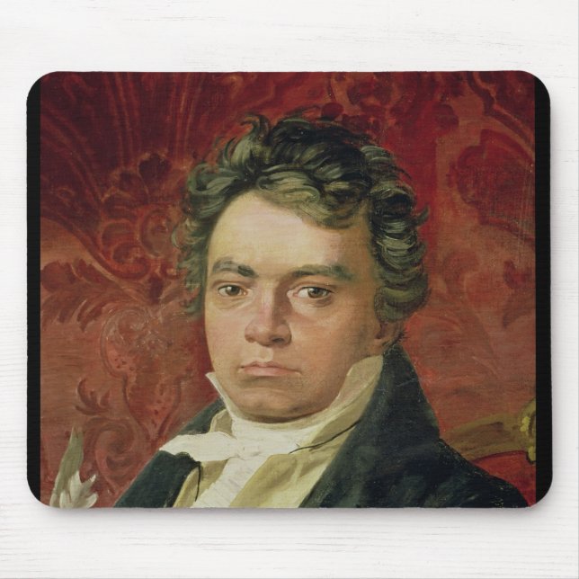 Portrait of Ludwig Van Beethoven Mouse Pad (Front)