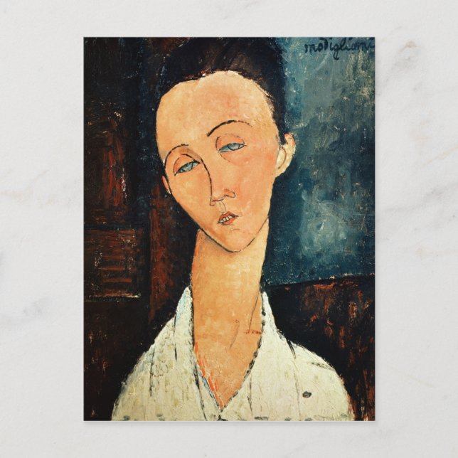 Portrait of Lunia Czechowska, 1918 Postcard (Front)