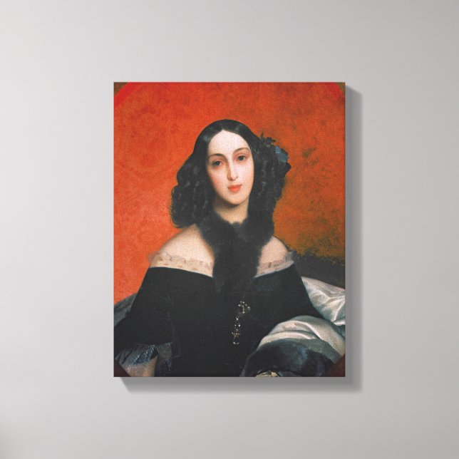 Portrait of M.A. Bek, 1840 Canvas Print (Front)