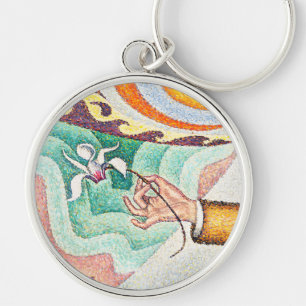 Portrait of M. Félix Fénéon in 1890 by Paul Signac Key Ring
