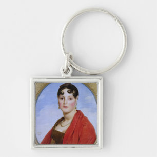 Portrait of Madame Aymon, or La Belle Zelie Key Ring