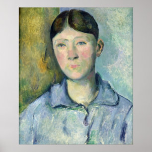 Portrait of Madame Cezanne, 1885-90 Poster