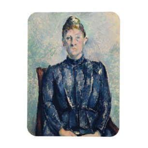 Portrait of Madame Cezanne, c.1890 (oil on canvas) Magnet