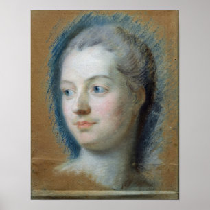 Portrait of Madame de Pompadour 1752 Poster