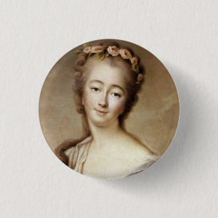 Portrait of Madame du Barry 3 Cm Round Badge