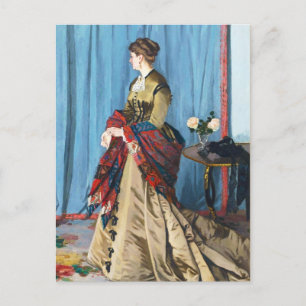 Portrait of Madame Gaudibert Claude Monet Postcard
