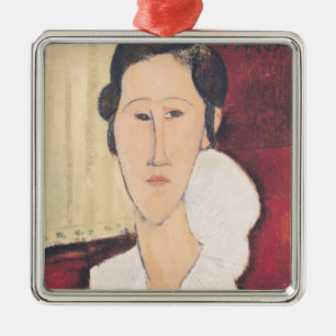 Portrait of Madame Hanka Zborowska, 1917 Metal Tree Decoration