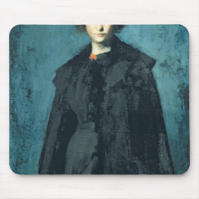 Portrait of Madame Laura Leroux Mouse Pad (Front)