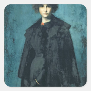 Portrait of Madame Laura Leroux Square Sticker