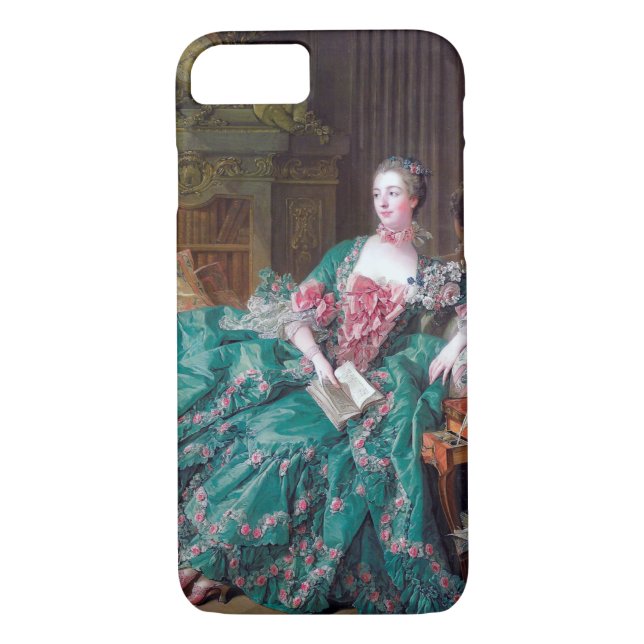 Portrait of Madame Pompadour, Boucher Case-Mate iPhone Case (Back)