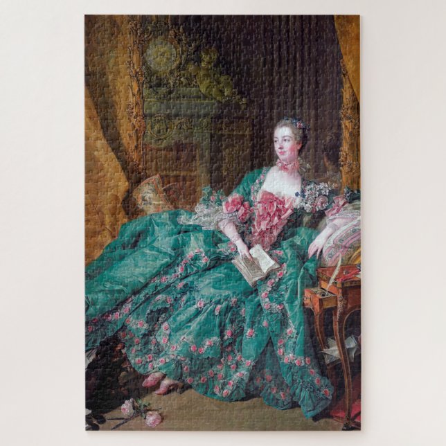 Portrait of Madame Pompadour, Boucher Jigsaw Puzzle (Vertical)