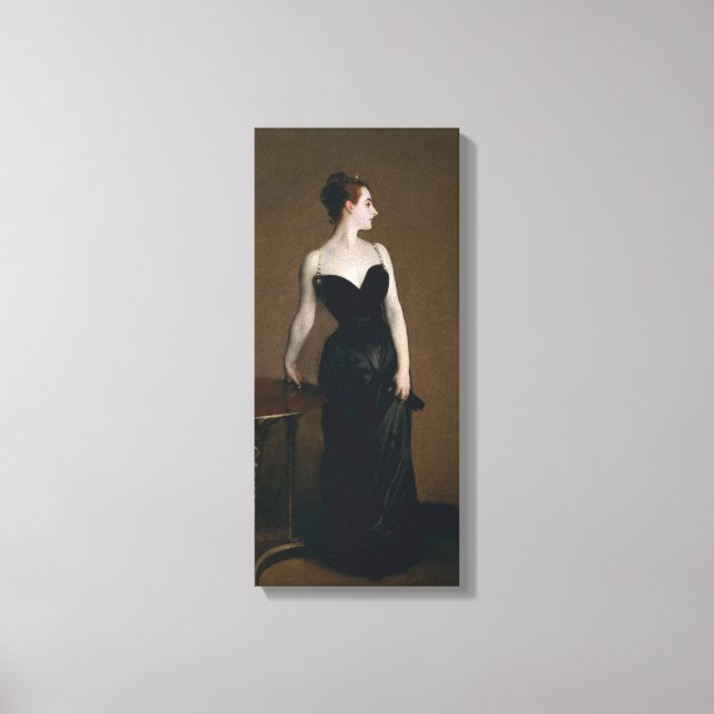 Portrait of Madame X by John Singer Sargent, 1884 Canvas Print (Front)