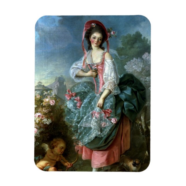 Portrait of Mademoiselle Guimard as Terpsichore, c Magnet (Vertical)